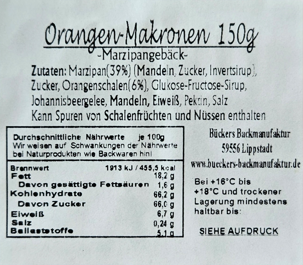 Orangen-Makronen